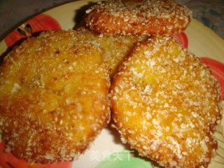 芝麻南瓜豆沙饼的做法
