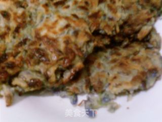 油煎紫藤花饼的做法