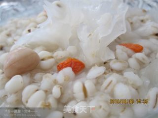 冰糖银耳薏米粥的做法