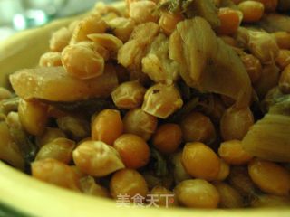 梅菜焖豆子的做法