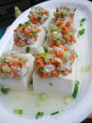 肉末蒸豆腐的做法