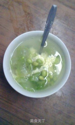 丝瓜毛豆汤的做法