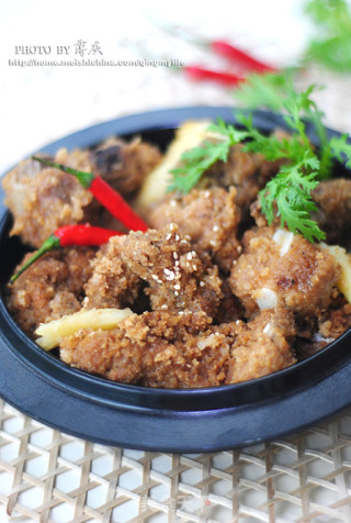 【粉蒸排骨】老少皆宜的健康吃肉法的做法