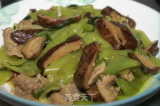 【粤菜】-- 香菇青椒炒肉片