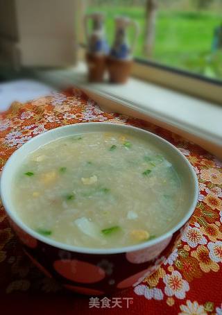 生滚咸蛋瘦肉粥的做法