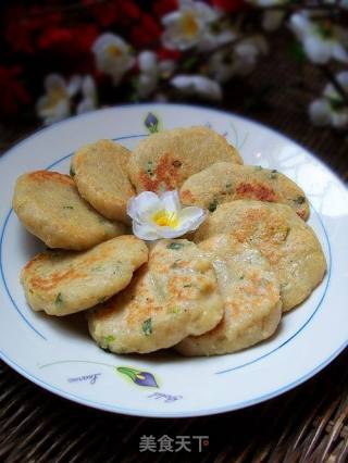 葱香椒盐豆渣饼的做法