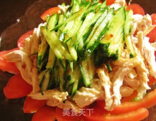 西红柿鸡肉黄瓜沙拉的做法
