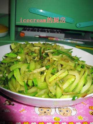 素炒黄瓜丝的做法