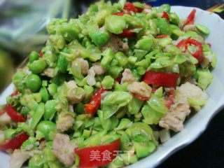 毛豆炒肉末的做法