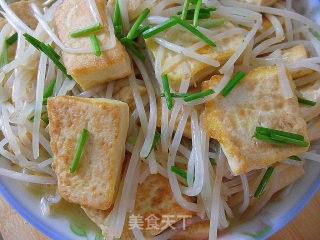 【闽菜】豆腐炒豆芽 （减肥菜谱）