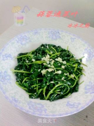 蒜蓉通菜叶的做法
