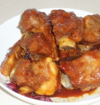 酱烧肉排的做法