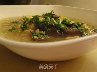 家庭自制鸭血粉丝汤的做法