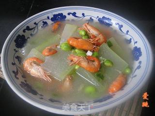 鲥虾冬瓜毛豆汤的做法