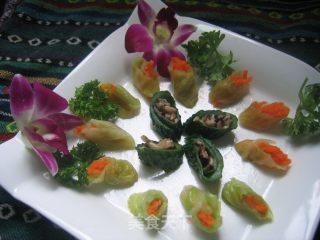 【苏菜】花色菜卷的做法
