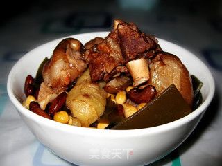 花豆炖猪脚的做法