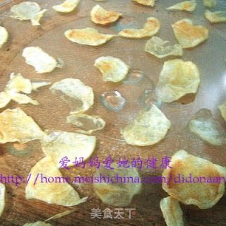 无油微波炉薯片的做法