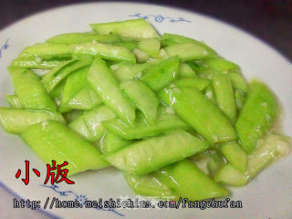 蒜茸炒丝瓜的做法