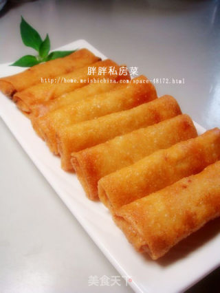 【苏菜】--鸡丝春卷