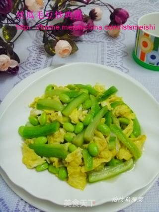 【苏菜】扬州家常小炒---丝瓜毛豆炒鸡蛋的做法