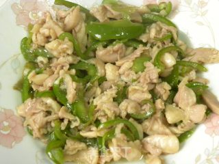 青椒炒鸡丝的做法