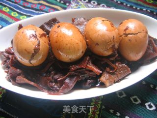 【浙菜】梅干菜笋干卤鸡蛋