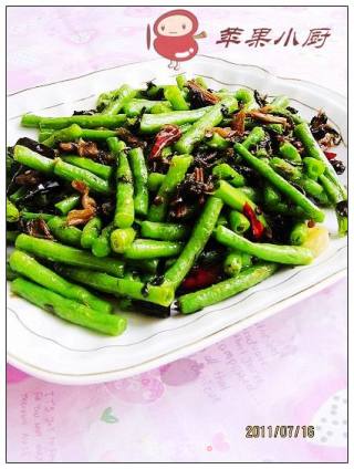 霉干菜炒豇豆的做法