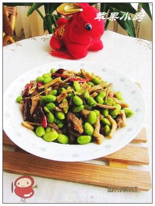 萝卜干炒毛豆的做法