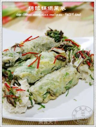 【浙菜】――浙南风味“绣球锅塌菜卷”