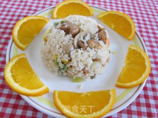 起士肉丁炒饭的做法