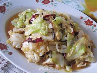 麻辣圆白菜的做法