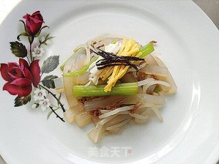 韩国荡平菜(绿豆芽拌绿豆凉粉)的做法