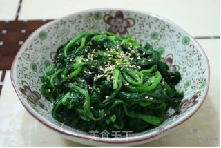 韩国拌菠菜的做法