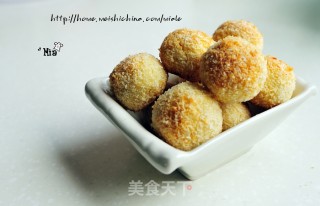 奶香椰子球的做法