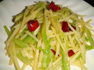苦瓜炒土豆丝的做法