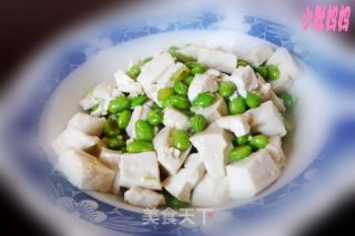 毛豆烧豆腐的做法
