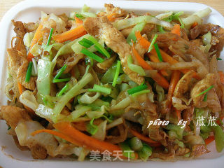 美味家常炒饼 （荤素搭配）的做法