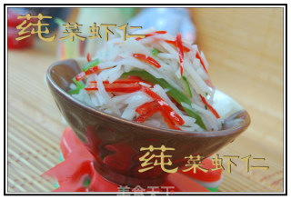赏心悦目的青红椒炒藕丝的做法