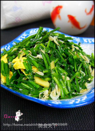 【徽菜】——————韭菜虾皮炒鸡蛋