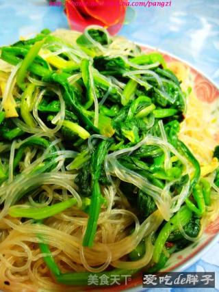 菠菜拌粉丝的做法