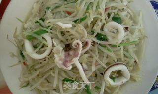 墨魚炒豆芽的做法