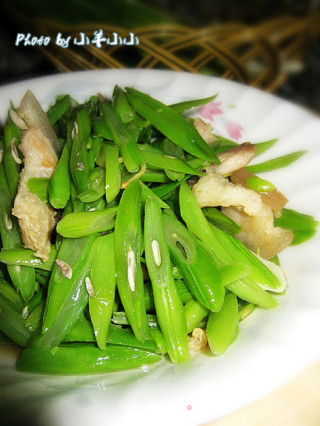 四季豆炒猪肉的做法