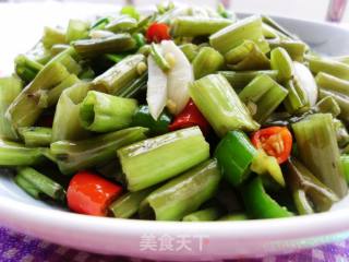 酸辣空心菜梗的做法