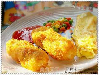 宝宝吃的香@@简易西式早餐~~美味酥炸鱼条