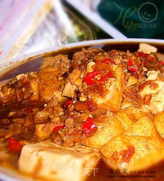 家常菜肴@@冬菜肉碎烧豆腐的做法