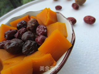 超级节能和米饭一起成就--红枣桂圆蒸南瓜