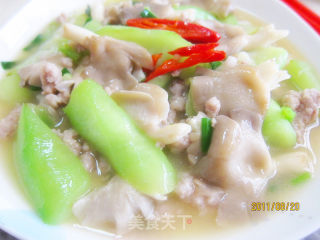 香炒丝瓜香菇猪肉末的做法