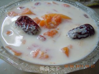 木瓜牛奶的做法