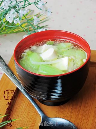 丝瓜豆腐汤的做法