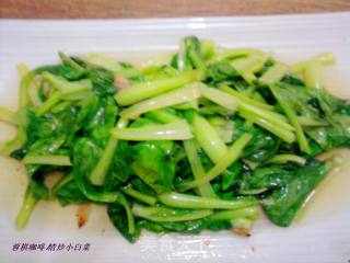 清炒小白菜的做法